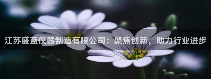 门徒娱乐注册地址查询：江苏盛蓝仪器制造有限公司：聚焦创新，助
