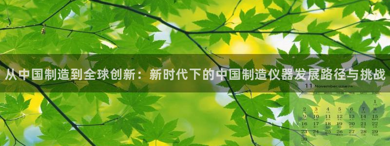 门徒娱乐登录注册：从中国制造到全球创新：新时代下的中国制造仪