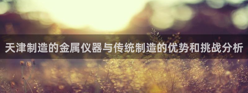 门徒娱乐彩票官网首页：天津制造的金属仪器与传统制造的优势和挑