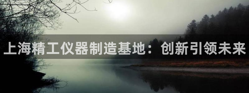 门徒娱乐开奖平台：上海精工仪器制造基地：创新引领未来