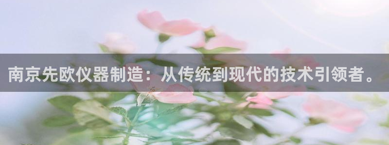 门徒娱乐注册平台官网：南京先欧仪器制造：从传统到现代的技术引