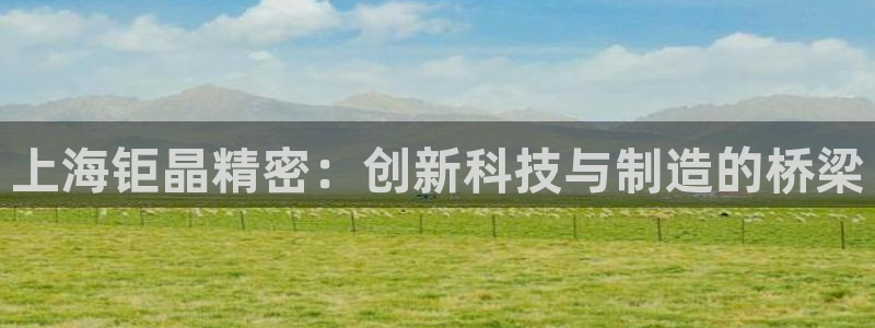 门徒娱乐靠谱吗：上海钜晶精密：创新科技与制造的桥梁
