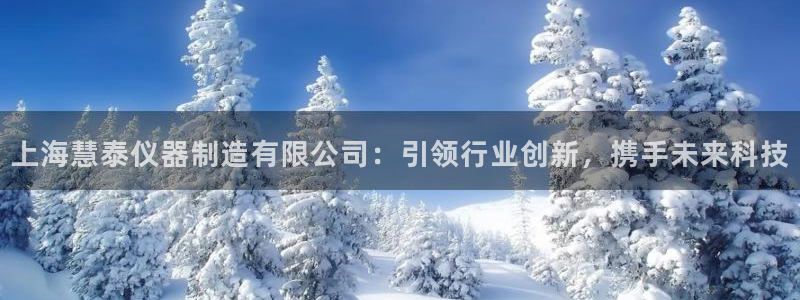 门徒娱乐可以赚钱嘛：上海慧泰仪器制造有限公司：引领行业创新，