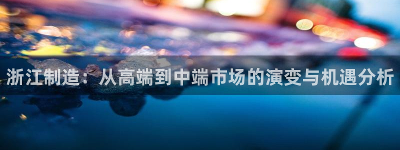 门徒娱乐是怎么赚钱的呢：浙江制造：从高端到中端市场的演变与机