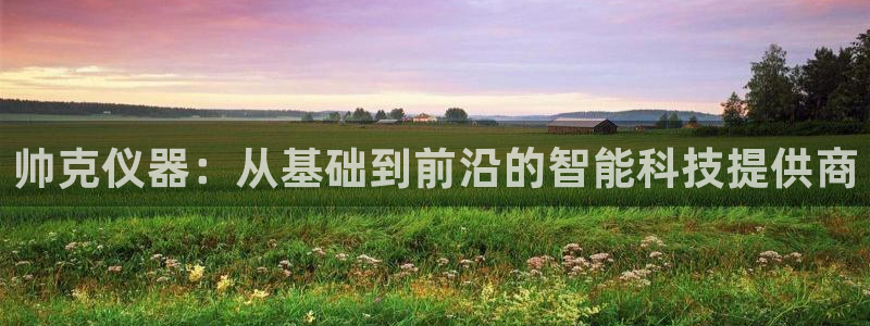 门徒娱乐山67五壹叁八：帅克仪器：从基础到前沿的智能科技提供