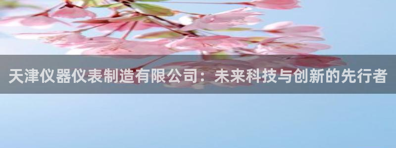 门徒娱乐qv87555：天津仪器仪表制造有限公司：未来科技与