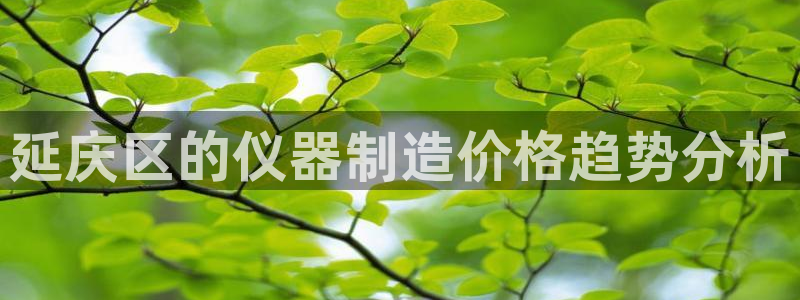 白云生 娱乐门徒：延庆区的仪器制造价格趋势分析