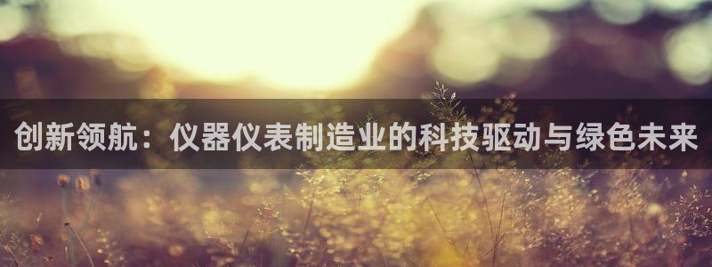 门徒娱乐什么平台可以看：创新领航：仪器仪表制造业的科技驱动与